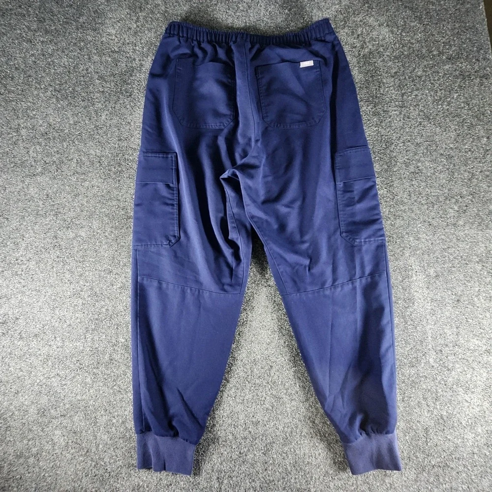 FIGS Mens Navy Blue Tansen Jogger Scrub Pants Cargo Technical Collection L/S